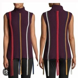 Derek Lam 10 Crosby Sleeveless Turtleneck Sweater